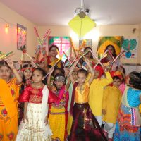 Children showcasing dance at cultural programme, NEPS, Patna, 2025