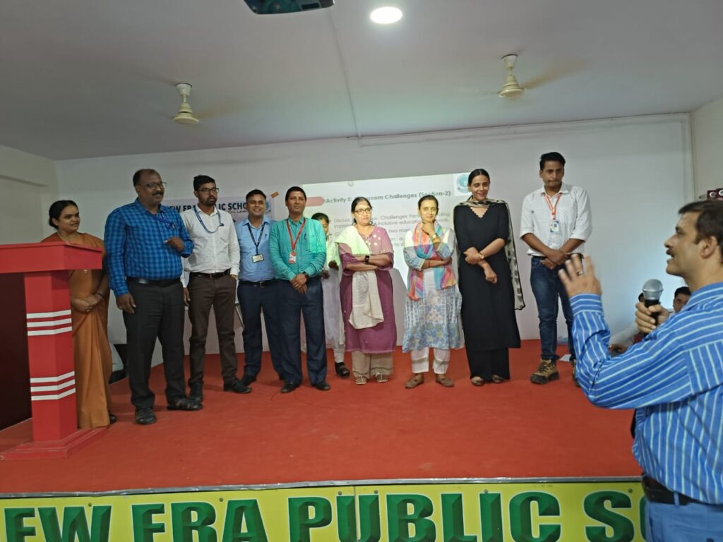 Teachers attending CBSE CoE Patna PRP training on Inclusive Education at New Era Public School