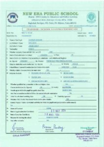 Student SLC/TC documents for Class X, AISSE 2024, NEPS, Patna