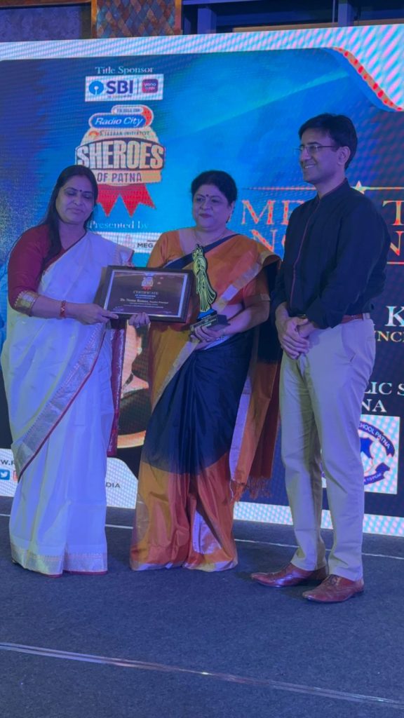 Principal Ma’am Receives Radio City’s Prestigious Sheroes of Patna Award
